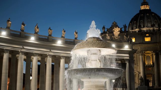 Bernini fountain, Saint Peters square, Vatican City