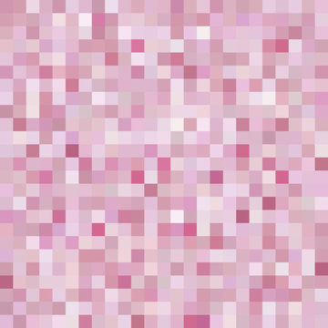 Seamless abstract background with pastel pink squares, vector illustration