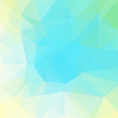 Background of blue, yellow geometric shapes. Mosaic pattern. Vector EPS 10. Vector illustration