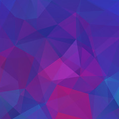 Obraz premium Abstract mosaic background. Triangle geometric background. Design elements. Vector illustration. Pink, purple, blue colors.