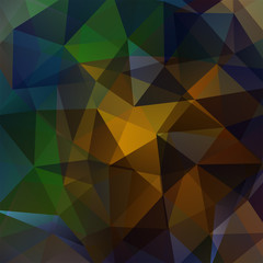 Obraz premium Abstract geometric style background. Green, brown colors. Vector illustration