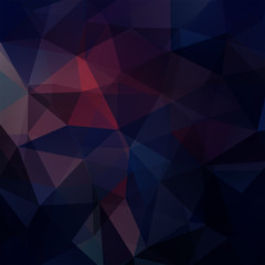 Obraz premium Background made of dark blue, purple triangles. Square composition with geometric shapes. Eps 10