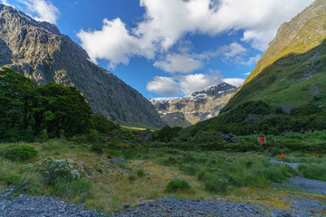 hiking in the mountains, getrude valley lookout, new zealand 13