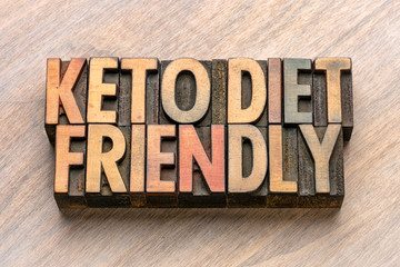 Fototapeta premium keto diet friendly in wood type