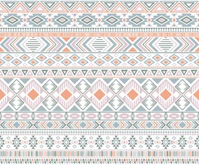 Wall murals Ethnic style Tribal ethnic motifs geometric vector seamless background.