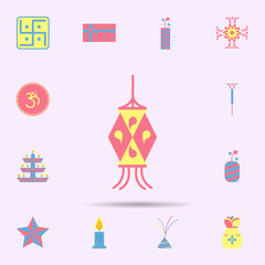 Fototapeta na wymiar diwali lights icon. diwali icons universal set for web and mobile