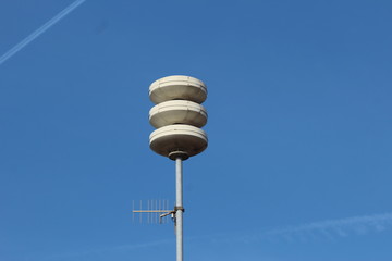 Alarm sirens for use at disasters and big incidents to warn residents in the Netherlands