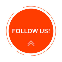 Follow us a symbol. Special offer sign. Super offer.Follow us a sign. Marketing and promotional tags. Vector.