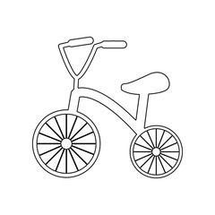 Plakat Tricycle icon. Element of Baby for mobile concept and web apps icon. Outline, thin line icon for website design and development, app development