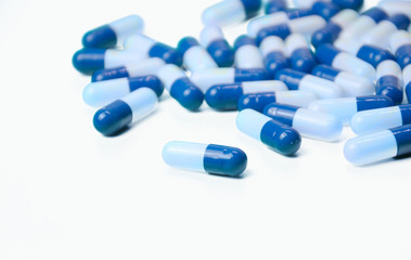 White and blue capsules