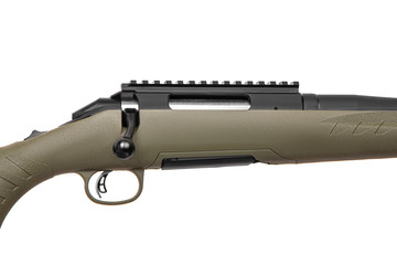 modern bolt carbine isolated on white background