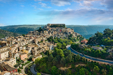Fototapeta na wymiar Panoramic View of Ragusa