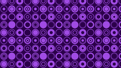Obraz na płótnie Canvas Purple Seamless Circle Pattern Background