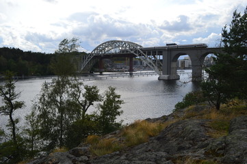 bridges around årstaholmar, stockholm, sweden