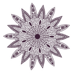 Ornamental decorative Mandala. Carpet ornament pattern. Interior mandala print.
