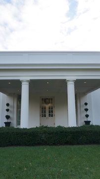 White House Oval Office / North front.