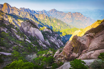 Yellow Mountains Huangshan, Anhui Province in China.