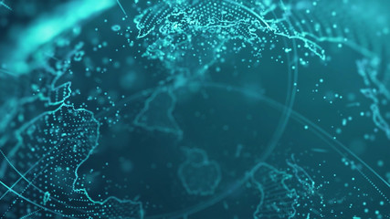 Planet Partciles Abstract