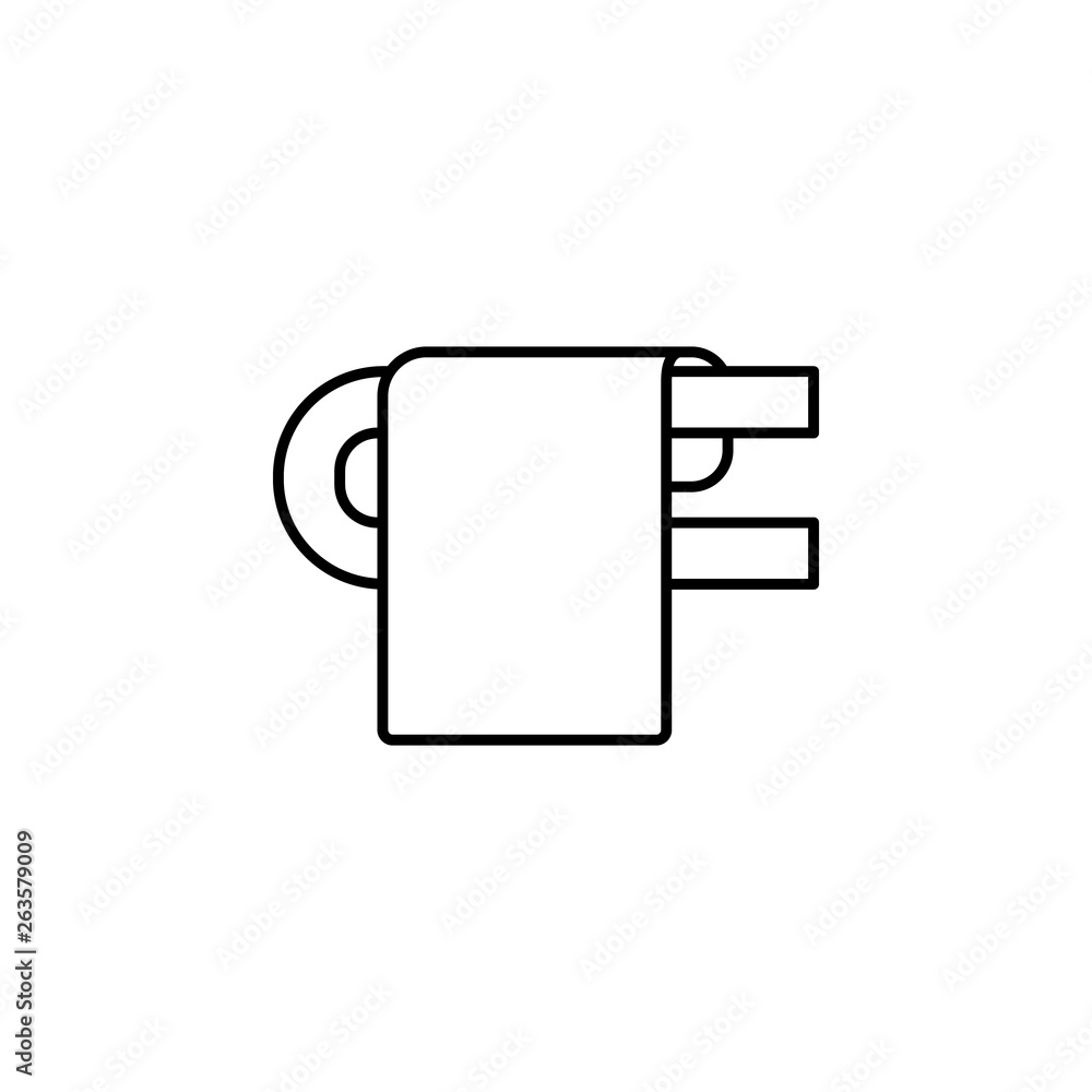 Poster towel dryer icon. element of plumbering icon. thin line icon for website design and development, app
