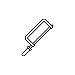 saw for metal icon. Element of plumbering icon. Thin line icon for website design and development, app development. Premium icon