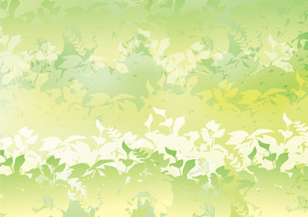 光の中のフレッシュ緑