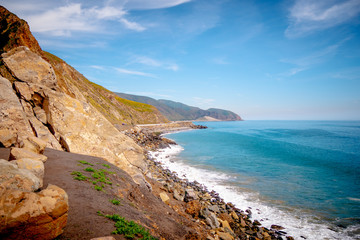 Obraz premium Pacific Coast at Malibu - aerial view - travel photography