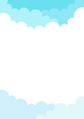 Cloud with sky background