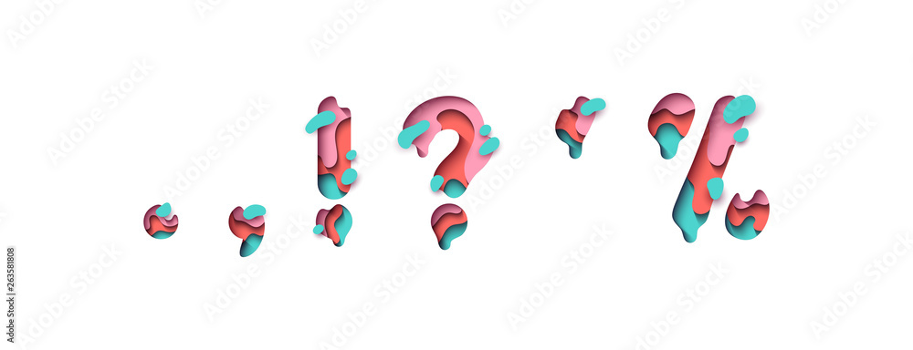 Poster punctuation marks comma point