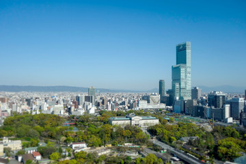 Fototapeta premium 大阪 都市景観