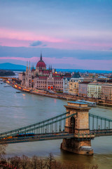 Sunset over the Danube