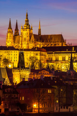 Prague Landmarks at Twilight