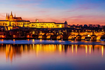 Prague just after sunset