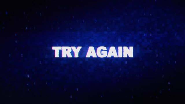 Game Paused Text Digital Noise Twitch and Glitch Effect Tv Screen Loop Animation Background. Login and Password Retro VHS Vintage and Pixel Distortion Glitches Computer Error Message.