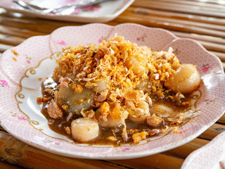 Fried Shell with Garlic,Ce phung Sea food,restaurant,rayoung,Thailand