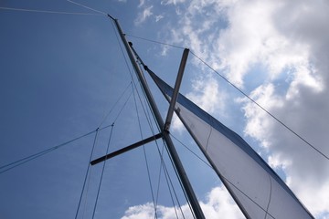 Fototapeta premium Segel eines Segelschiffs