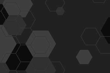 Gray hexagon background