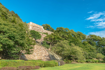Fototapeta na wymiar 鳥取城 二の丸石垣