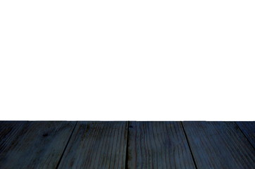 Wooden floor is black and half-isolated