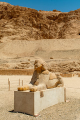 The antique temple of female pharao Hatchepsut near Luxor in Egypt