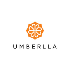 umbrella logo design vector illustration © larisst