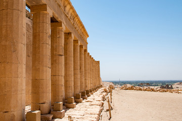 The antique temple of female pharao Hatchepsut near Luxor in Egypt