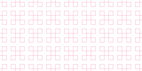 Abstract geometric line pattern seamless pink line on white background. Summer vector design.