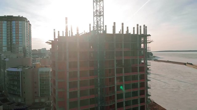 high-rise building, aerial survey