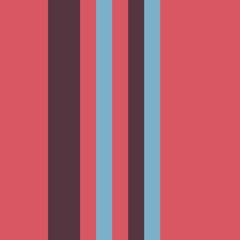 Three-coloured vertical stripes consisting of the colours orange, maroon, light blue. multicolor background pattern can be used for fabric textiles, postcards, websites or wallpaper.