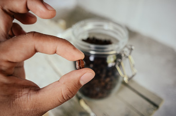roasted arabica coffee beans