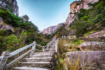 Yellow Mountains Huangshan, Anhui Province in China.