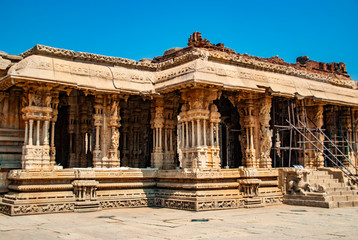 Ruins of the Vittala Temple Complex, Hampi, Karnataka, India.