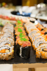  delicious maki sushi roll Japanese food