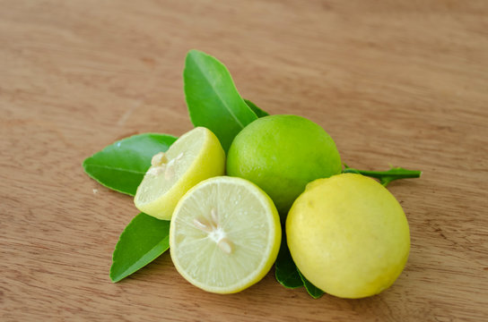 Cut And Whole Limes