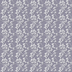 seamless pattern with white branches